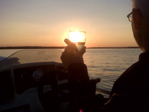 Assawoman Bay at sunset